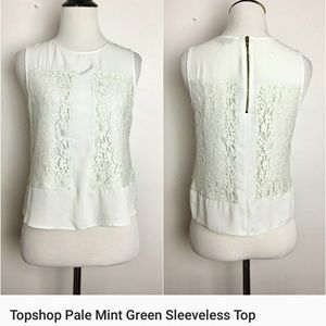 Pale Mint Green Sleeveless Top